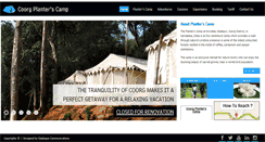 Desktop Screenshot of coorgplanterscamp.com